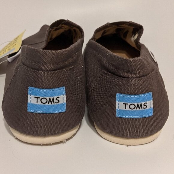 TOMS New! Toms Grey Ash Canvas Loafers Size 9.5 @s1 main image 5